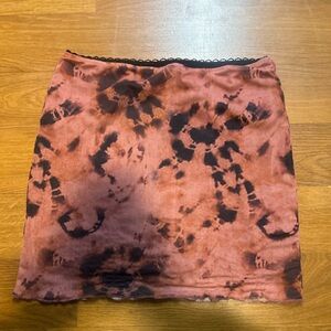 Walmart Brand Tye-Dye Mini Skirt